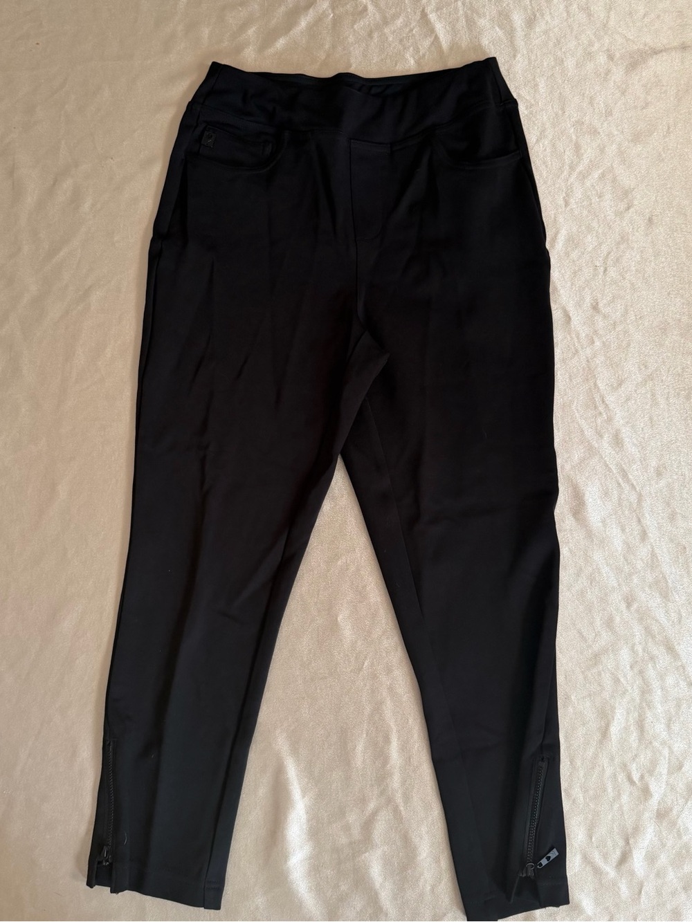 Belle by Kim Gravel Regular Coastal Crop Perfect Ponte Pants Size 4 A640318